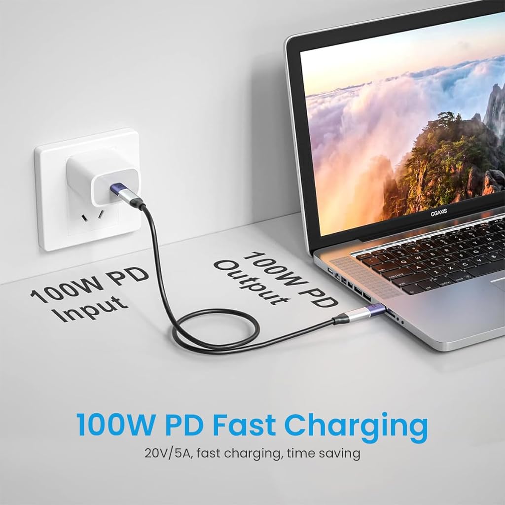 Verilux USB C Adapter, Type C Male to Type C Female Adapter 100W Fast Charging Type C Adapter Support 8K@60Hz & Data Sync USB C Adapter Compatible for Thunderbolt 3/4, MacBook Pro/Air Verilux USB C Adapter, Type C Male to Type C Female Adapter 100W Fast Charging Type C Adapter Support 8K@60Hz & Data Sync USB C Adapter Compatible for Thunderbolt 3/4, MacBook Pro/Air